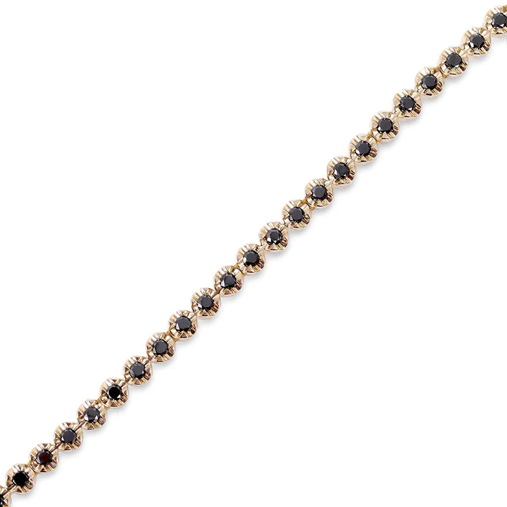 Noir Éminence 18K Gold Black Natural Diamond Tennis Choker