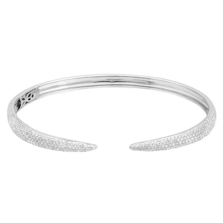 14K Solid Gold Diamond Claw Bracelet view 3