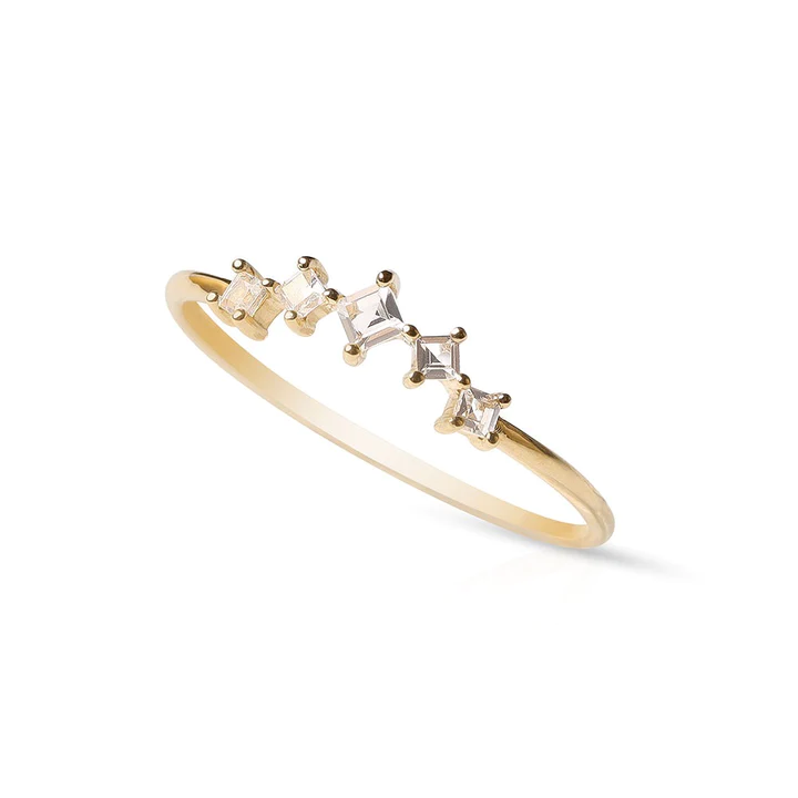 14K Solid Gold Jamie Set Diamond Ring
