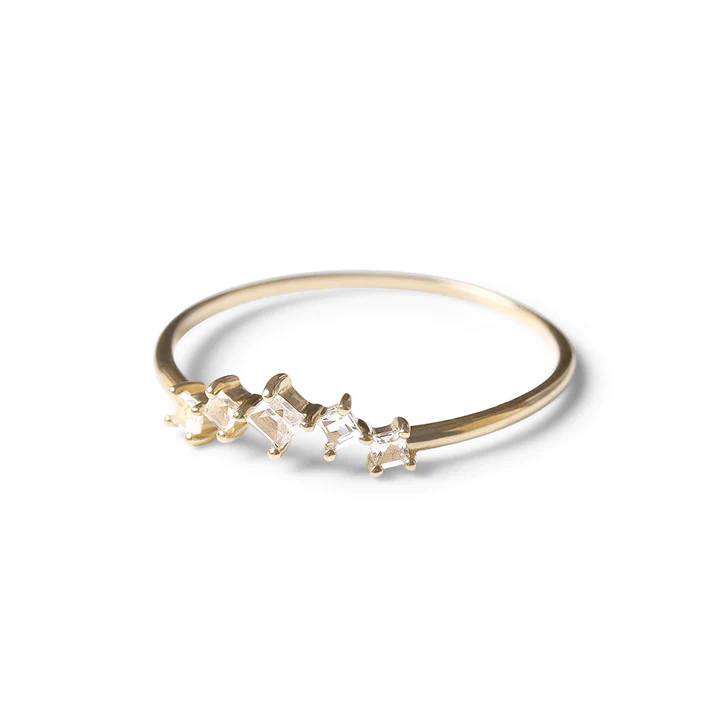 14K Solid Gold Jamie Set Diamond Ring view 4