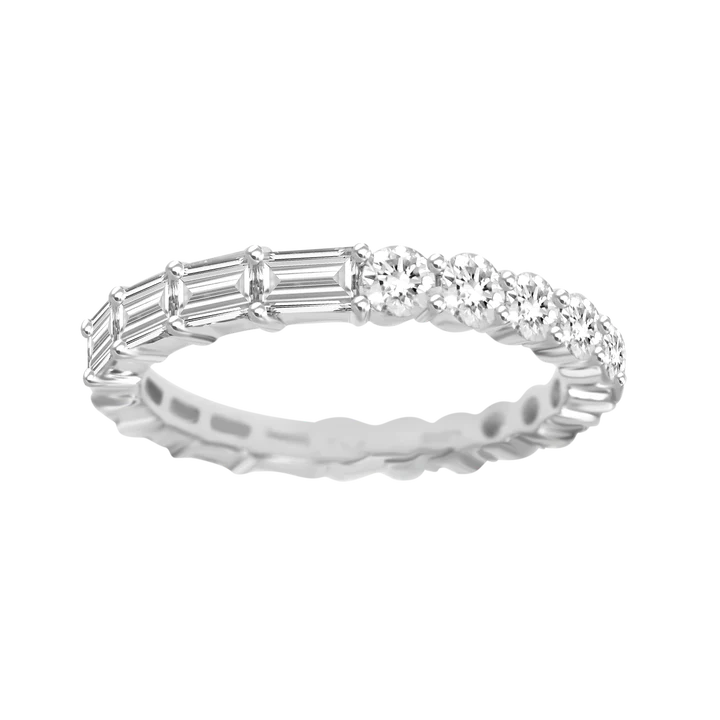 Diamond Half And Half Eternity Band