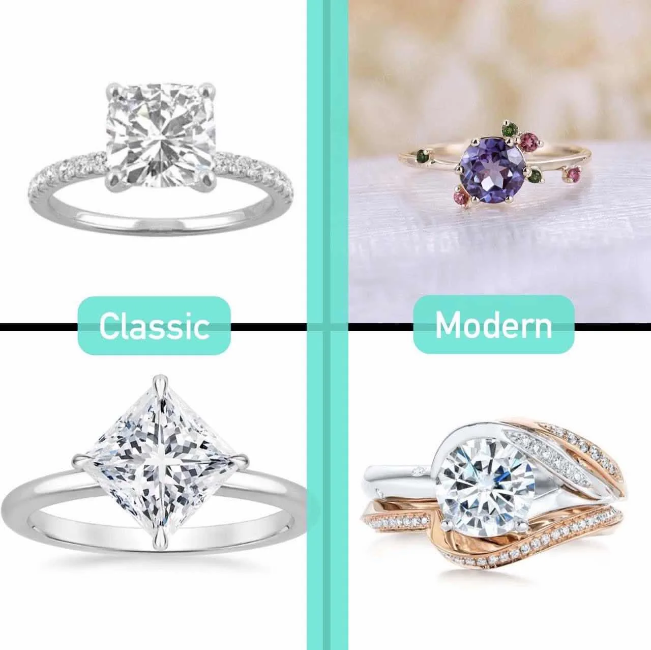 Classic vs. Modern Wedding Ring Styles